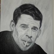 portrait jacques brel huile