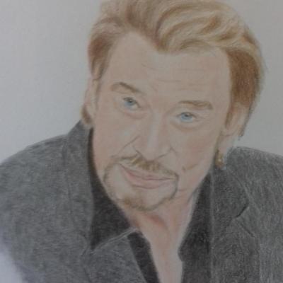 portrait johnny crayon couleurs