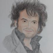 portrait mathieu chenid M crayon couleurs